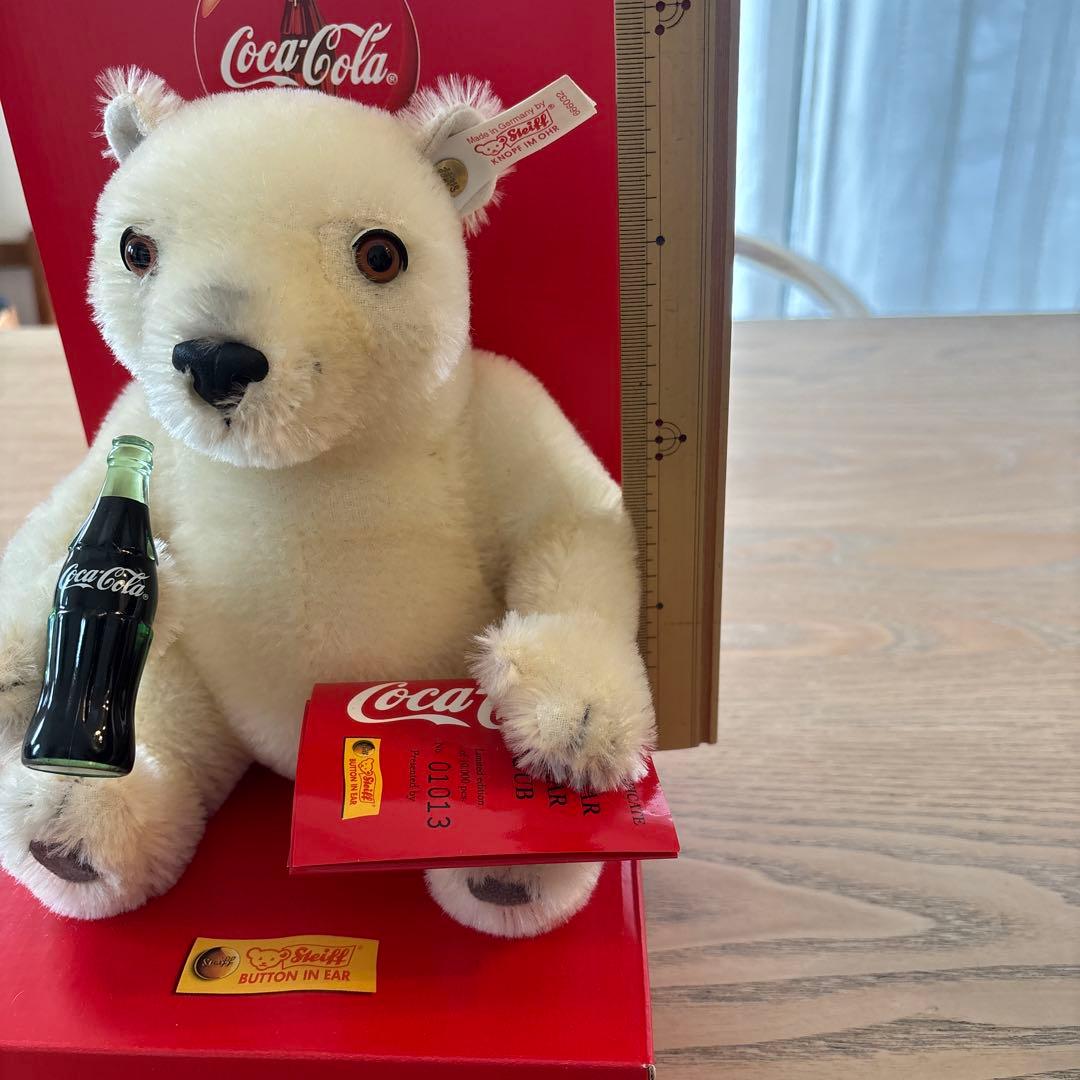 シュタイフ　Steiff コカコーラベア　テディベア　箱付き