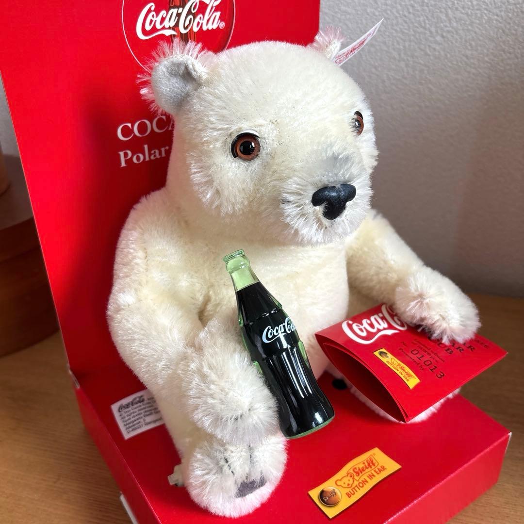 シュタイフ　Steiff コカコーラベア　テディベア　箱付き