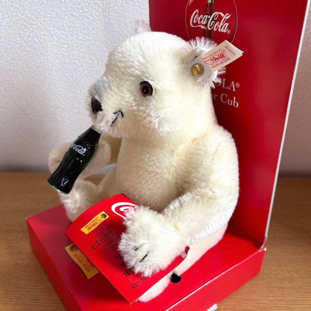 シュタイフ　Steiff コカコーラベア　テディベア　箱付き