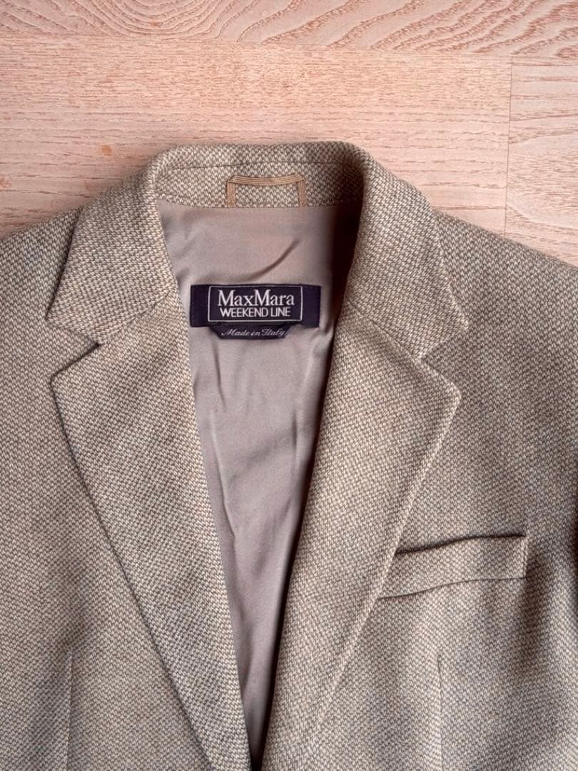 Max Mara マックスマーラ　ベージュ テーラードジャケット　サイズ40