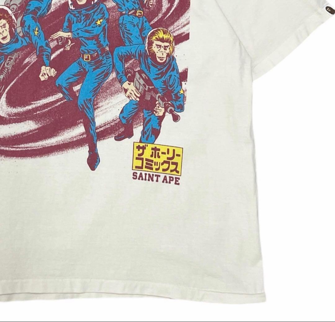 SAINT MICHAEL x BAPE 猿人戦隊セイントエイプ T