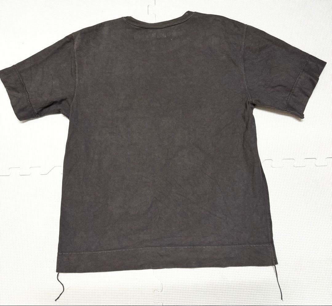 KAPITAL　キャピタル　半袖　Tシャツ　ポケT　2 チャコールグレー 厚手