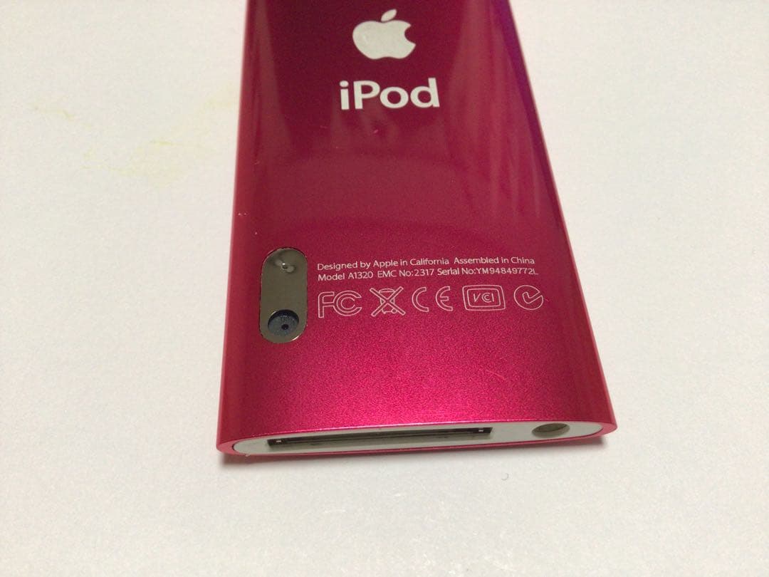 iPod nano５世代8GBピンクno.240バッテリー交換済作動品