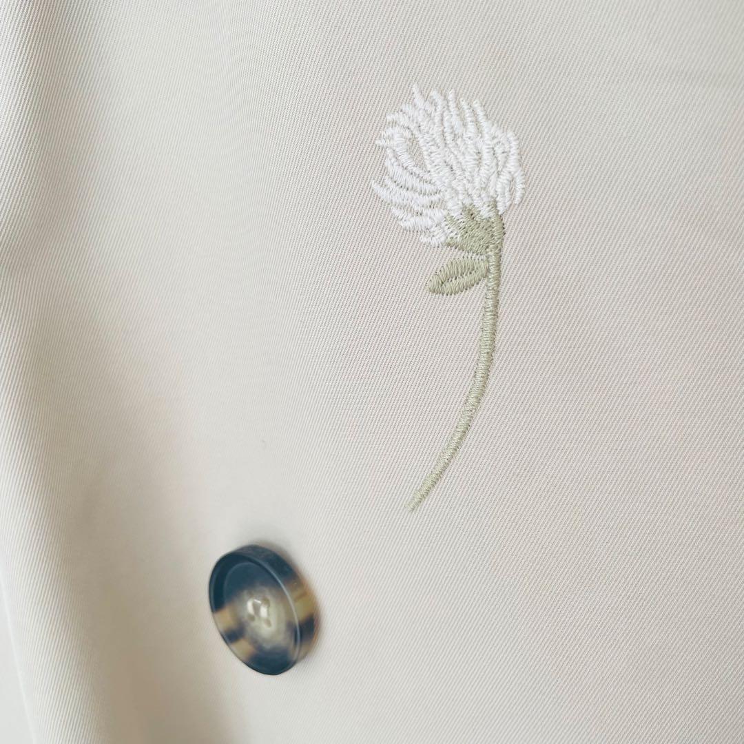 新品　未使用　値札付き　ZARA　花柄ロングトレンチコート