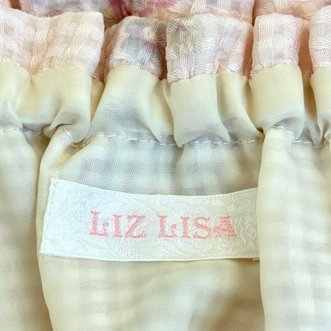 リズリサLIZLISA 花柄　ショルダーリボン　姫かわワンピ　量産系　y2k