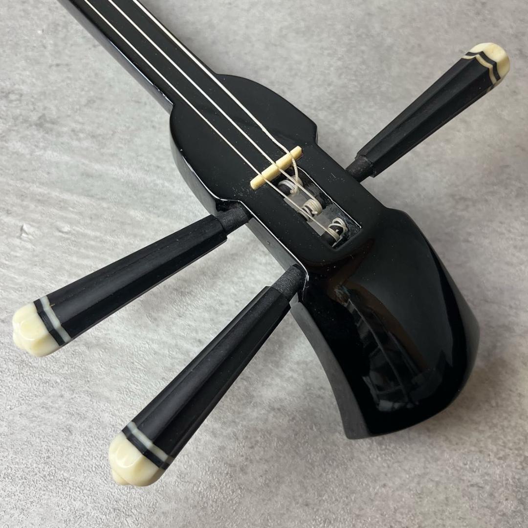 三線 蛇皮 蛇革 強化張り 沖縄 和楽器 ケース付