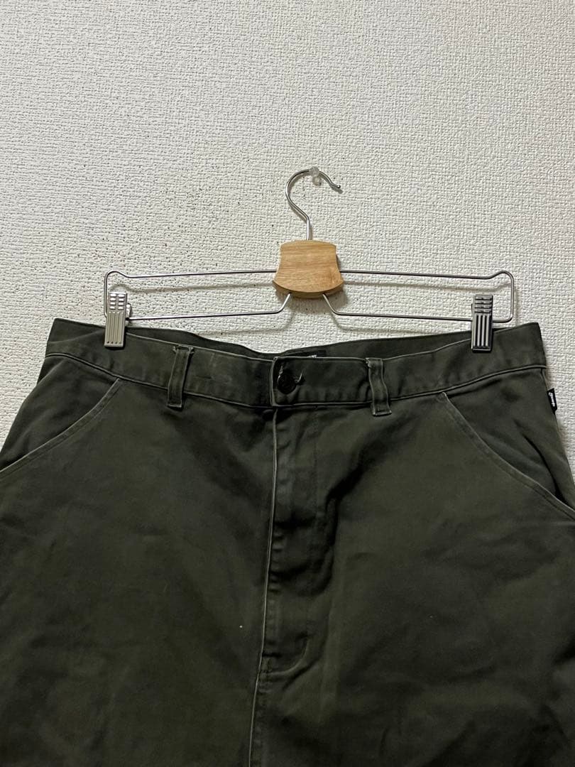 グラム　シモンジョッパーズ　サルエルパンツ　/4　カーキ　ストレッチ　裾リブ