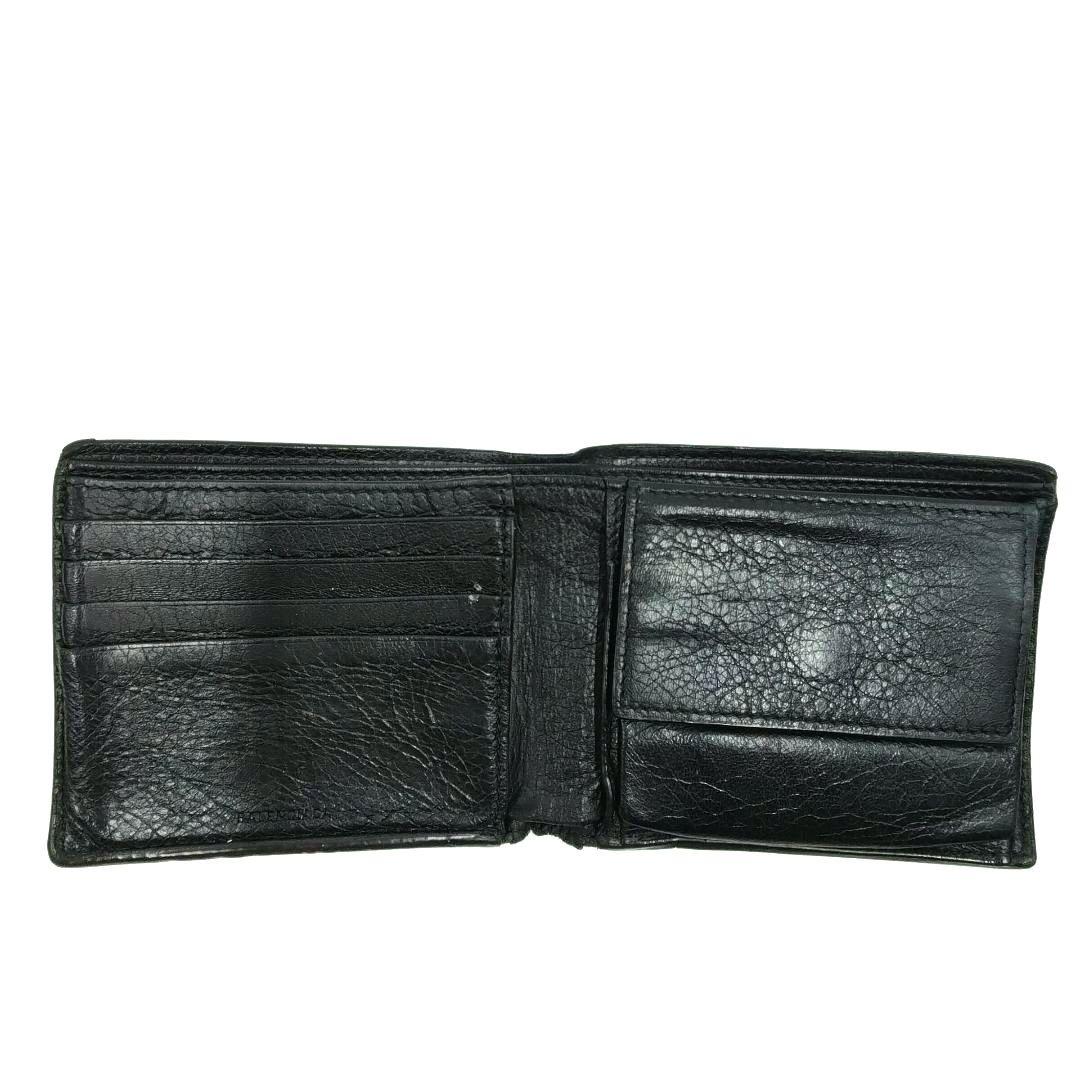 BALENCIAGA バレンシアガ 二つ折り財布 グラフィック ウォレット黒×白