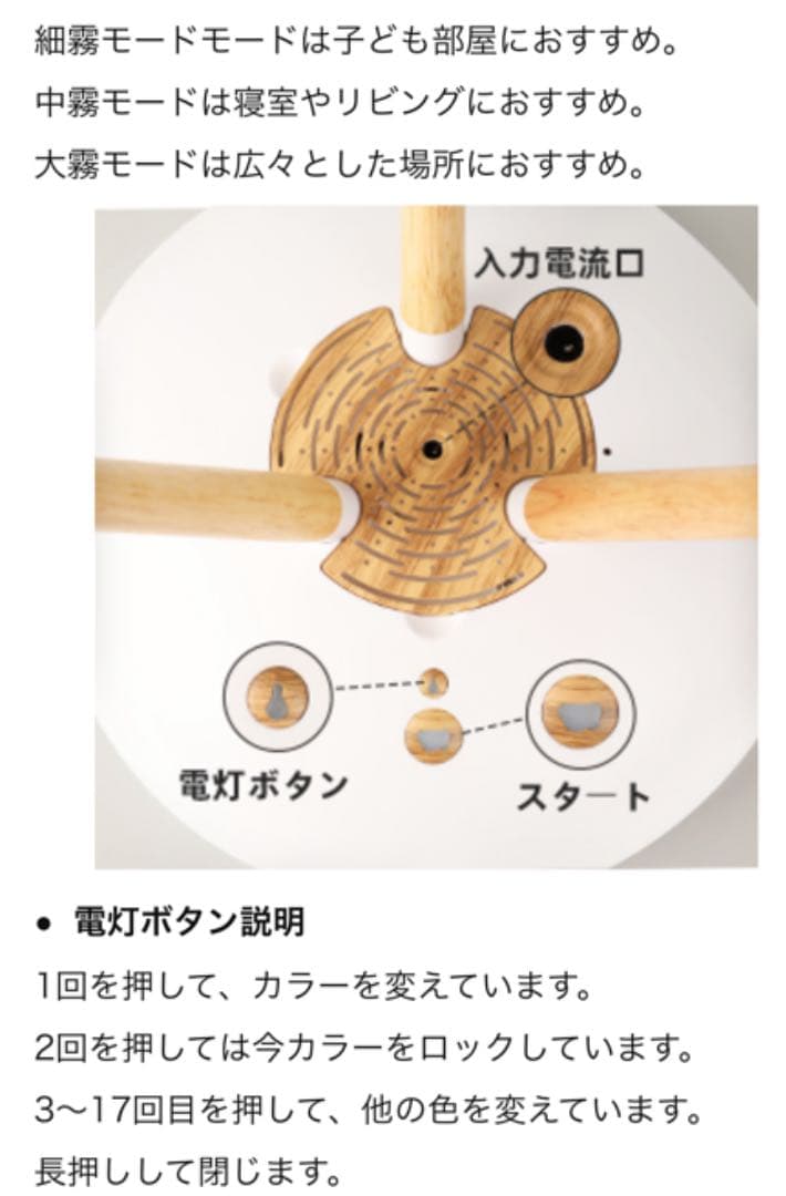 超音波ウッド加湿器