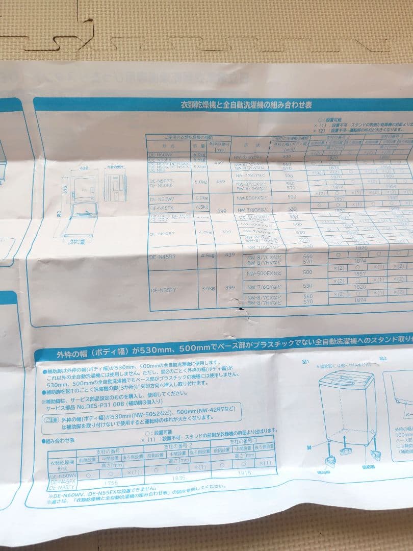日立 衣類乾燥機用 スタンド DES-P32 HITACHI　ぴったりスタンド