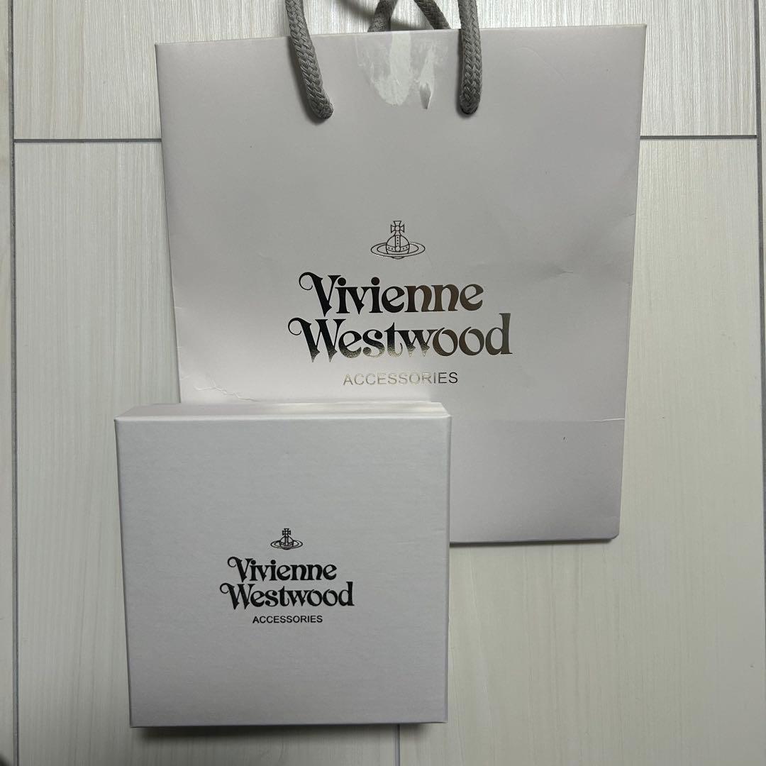 Vivienne Westwood ブラック 二つ折り財布 箱 ショッパー付き
