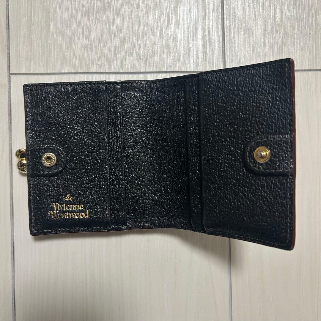 Vivienne Westwood ブラック 二つ折り財布 箱 ショッパー付き