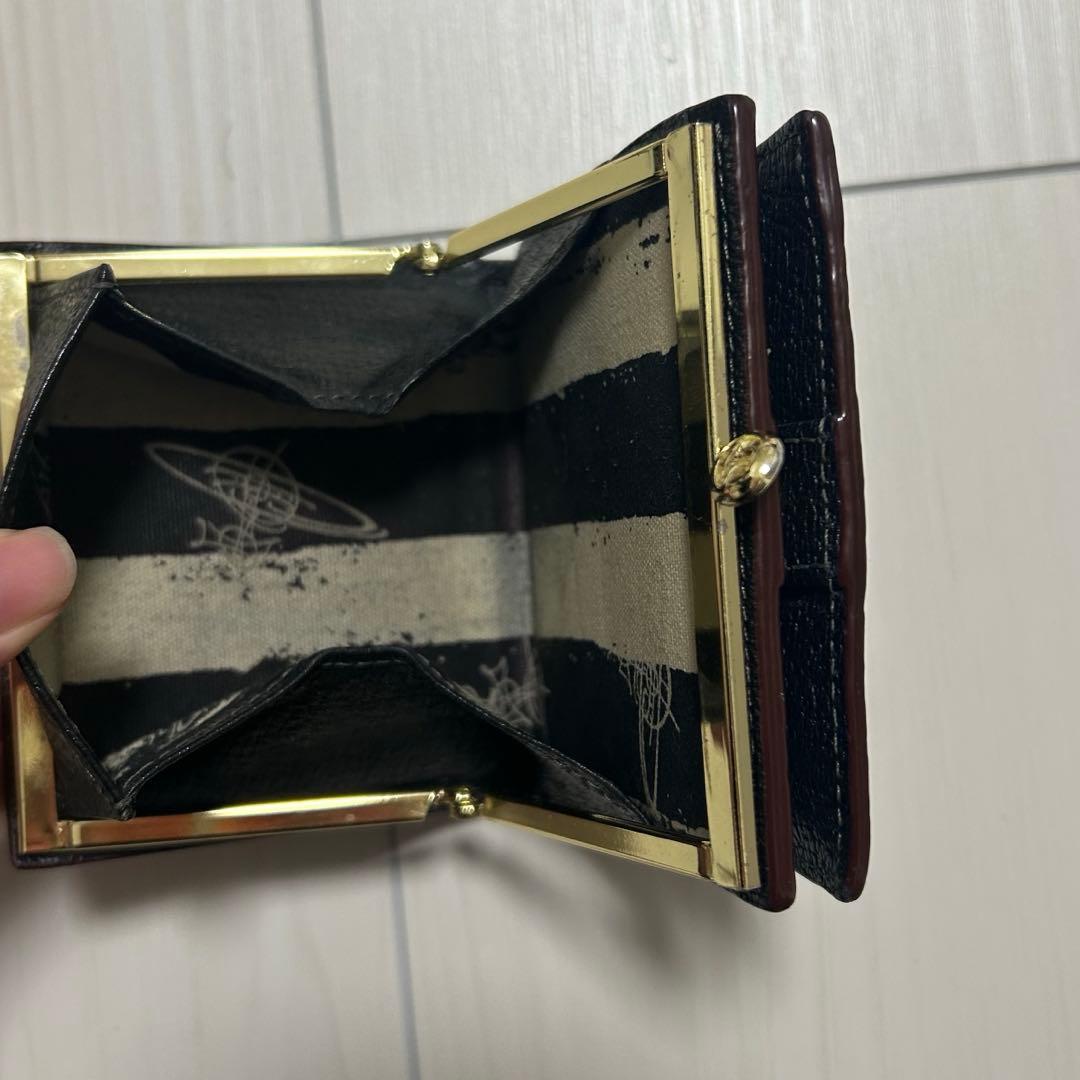 Vivienne Westwood ブラック 二つ折り財布 箱 ショッパー付き