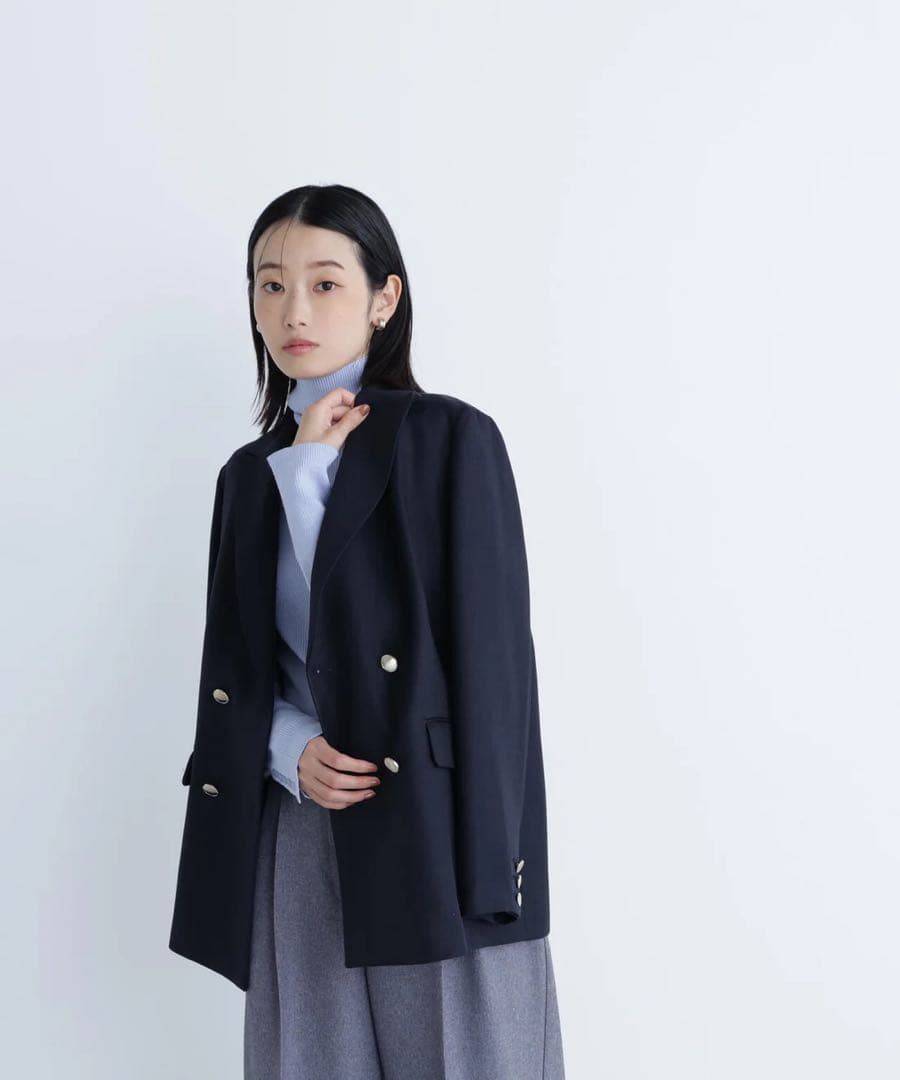 ネイビー ダブルブレストジャケット