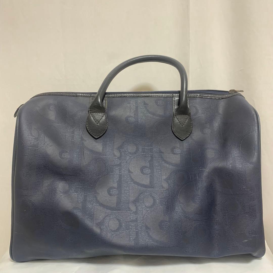Christian Dior ロゴ　大容量 ボストン ヴィンテージ　トロッター