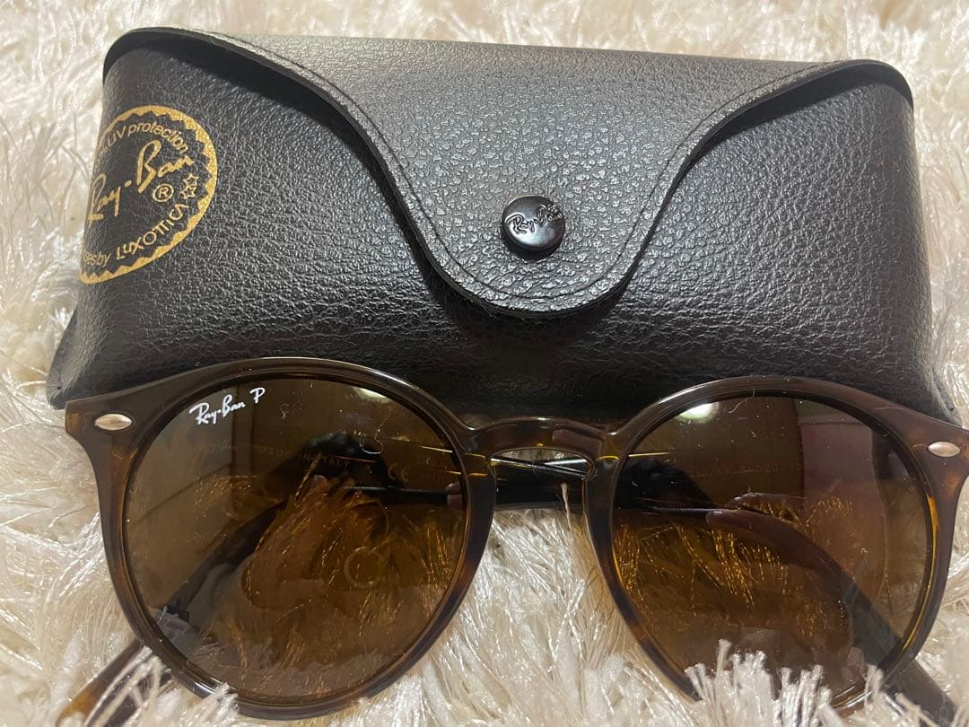 Ray-Ban RB2180F偏光サングラス710/83ハバナ ケース付 美品