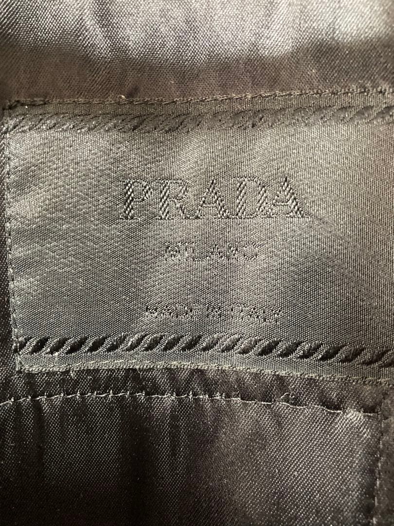 プラダ PRADA コート トレンチコート ベルト ナイロン アウター ブラック