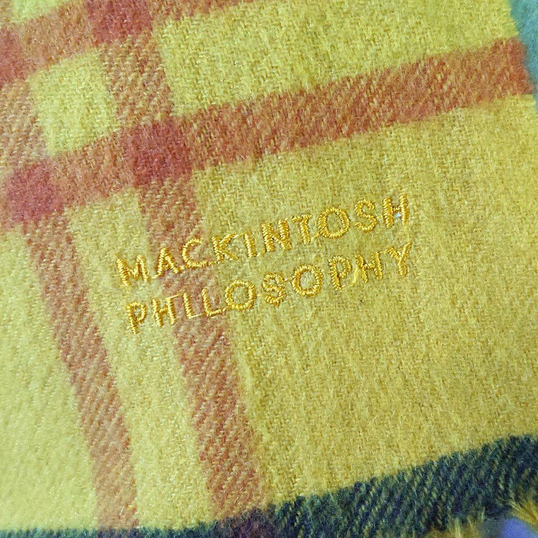 MACKINTOSH PHILOSOPHYカシミヤ100%大判ストール マフラー