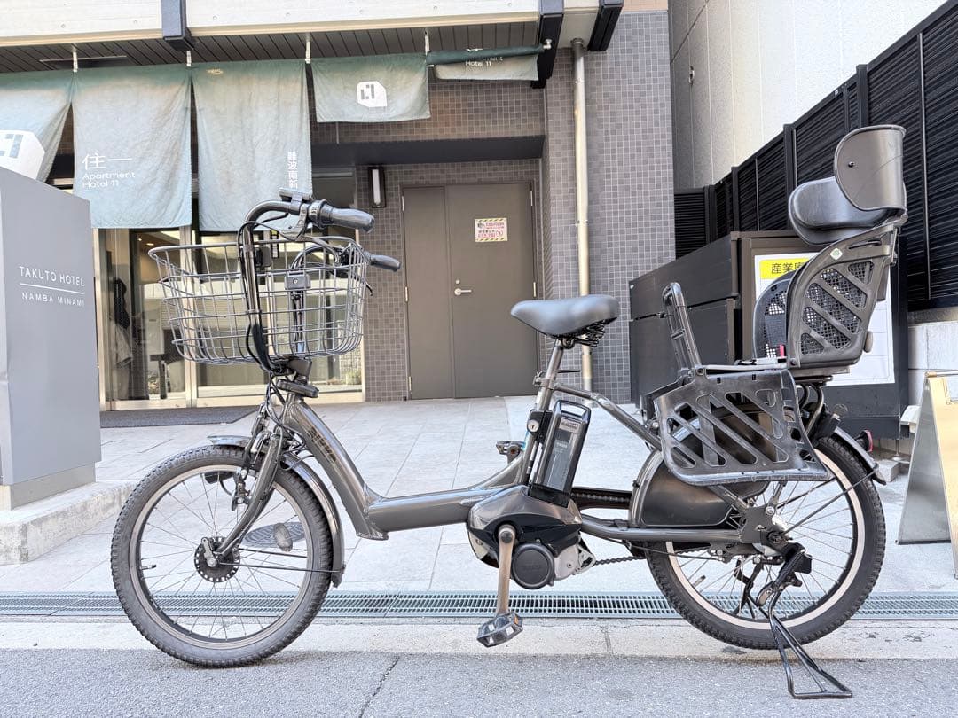 子供乗せ　ブリヂストン　BIKKE 電動アシスト自転車 チャイルドシート付き