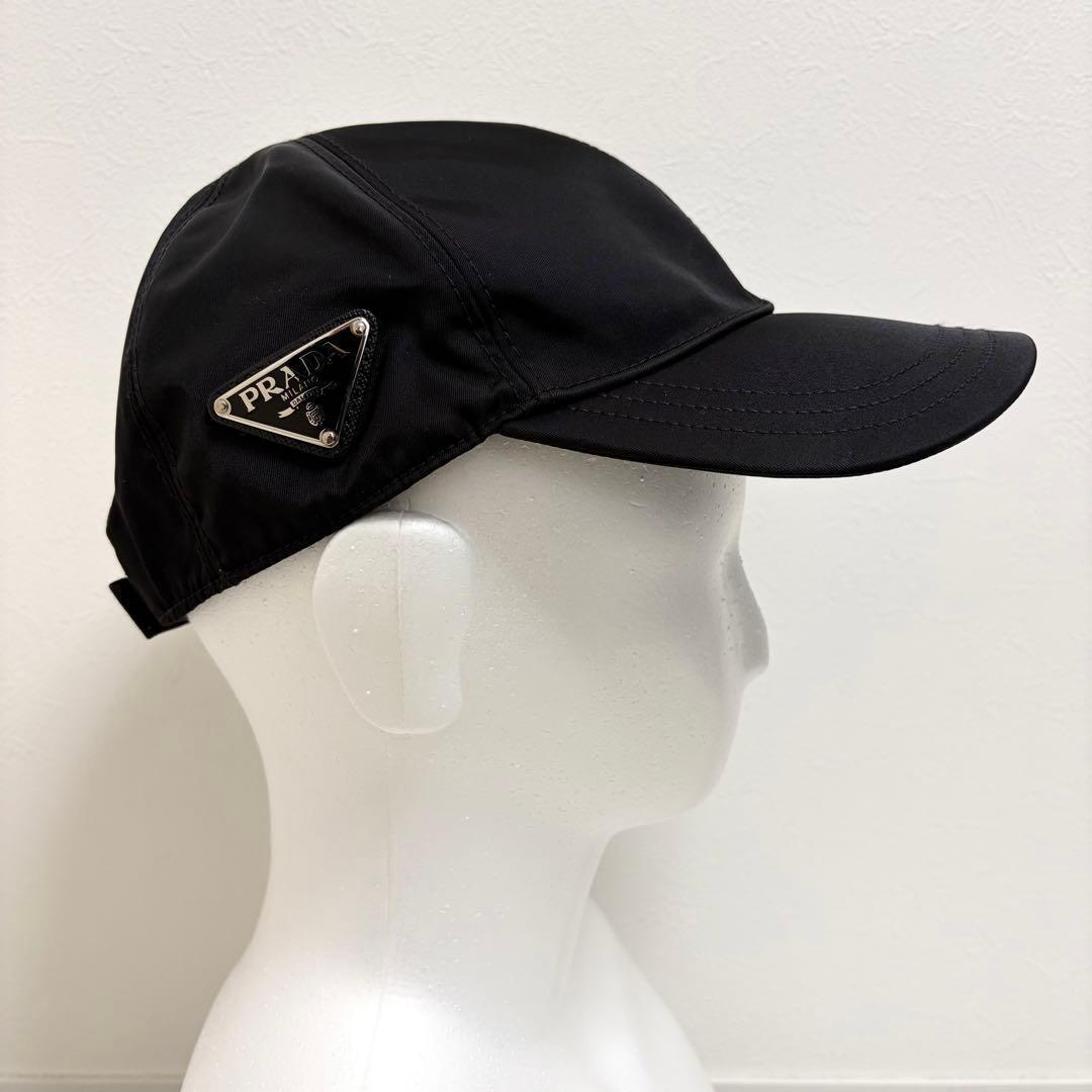 【未使用級】PRADA Re-Nylon ベースボール キャップ 黒 ブラック
