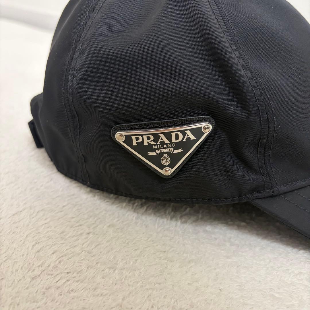 【未使用級】PRADA Re-Nylon ベースボール キャップ 黒 ブラック