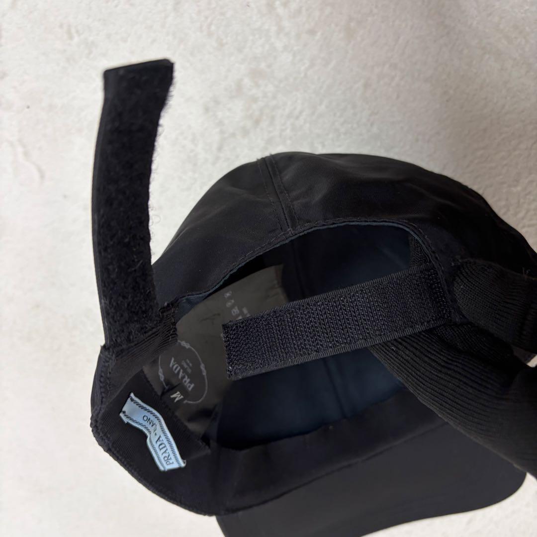 【未使用級】PRADA Re-Nylon ベースボール キャップ 黒 ブラック