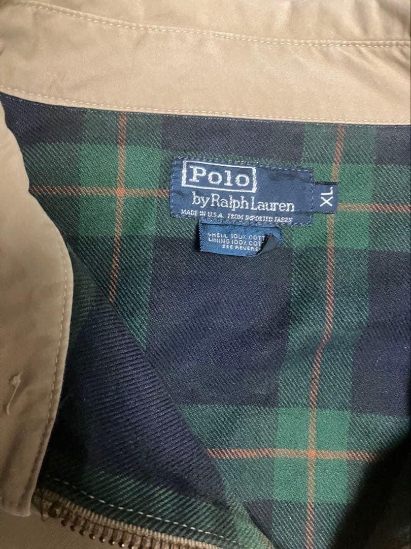 G*ん様 再値下げ‼️‼️USA製POLOラルフローレン短丈スイングトップXLサ