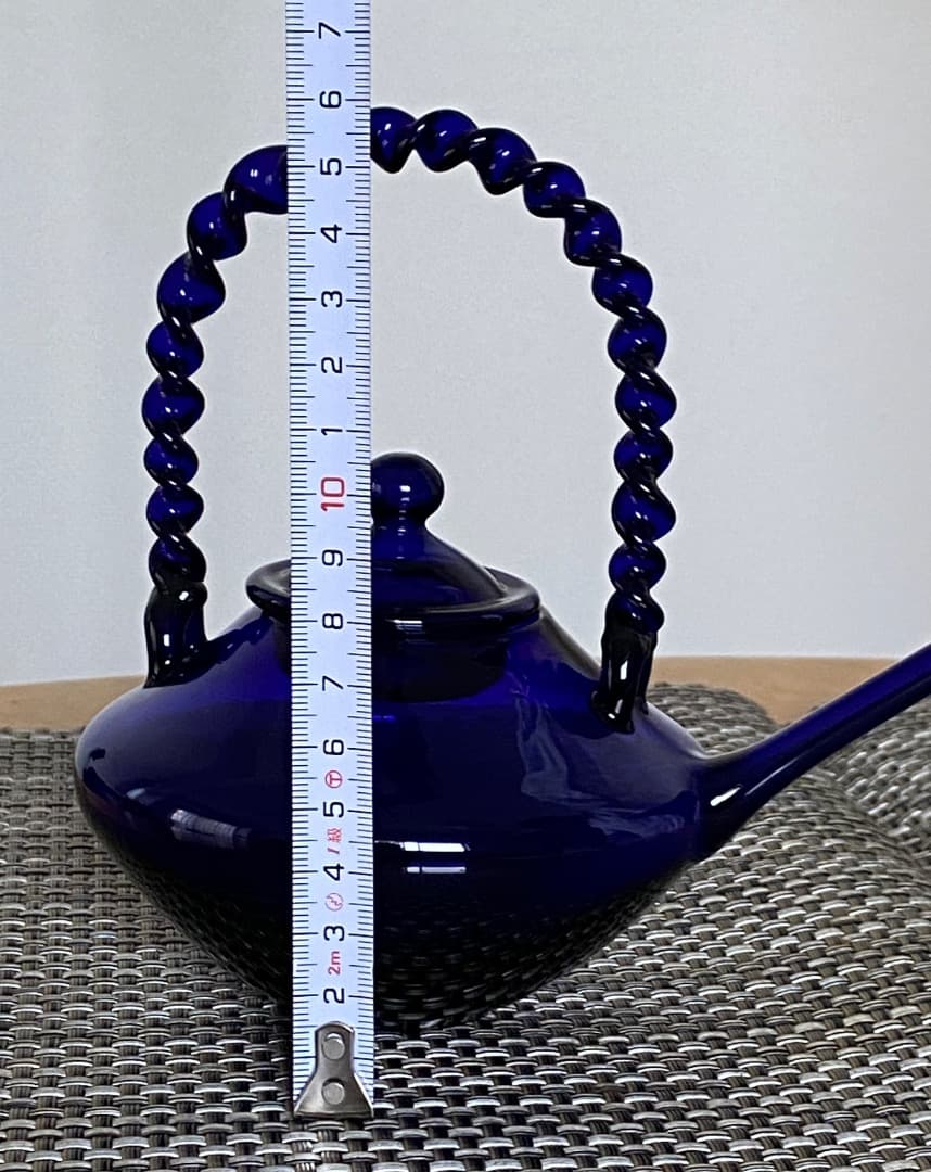 長崎ガラス　瑠璃色ちろり　未使用品