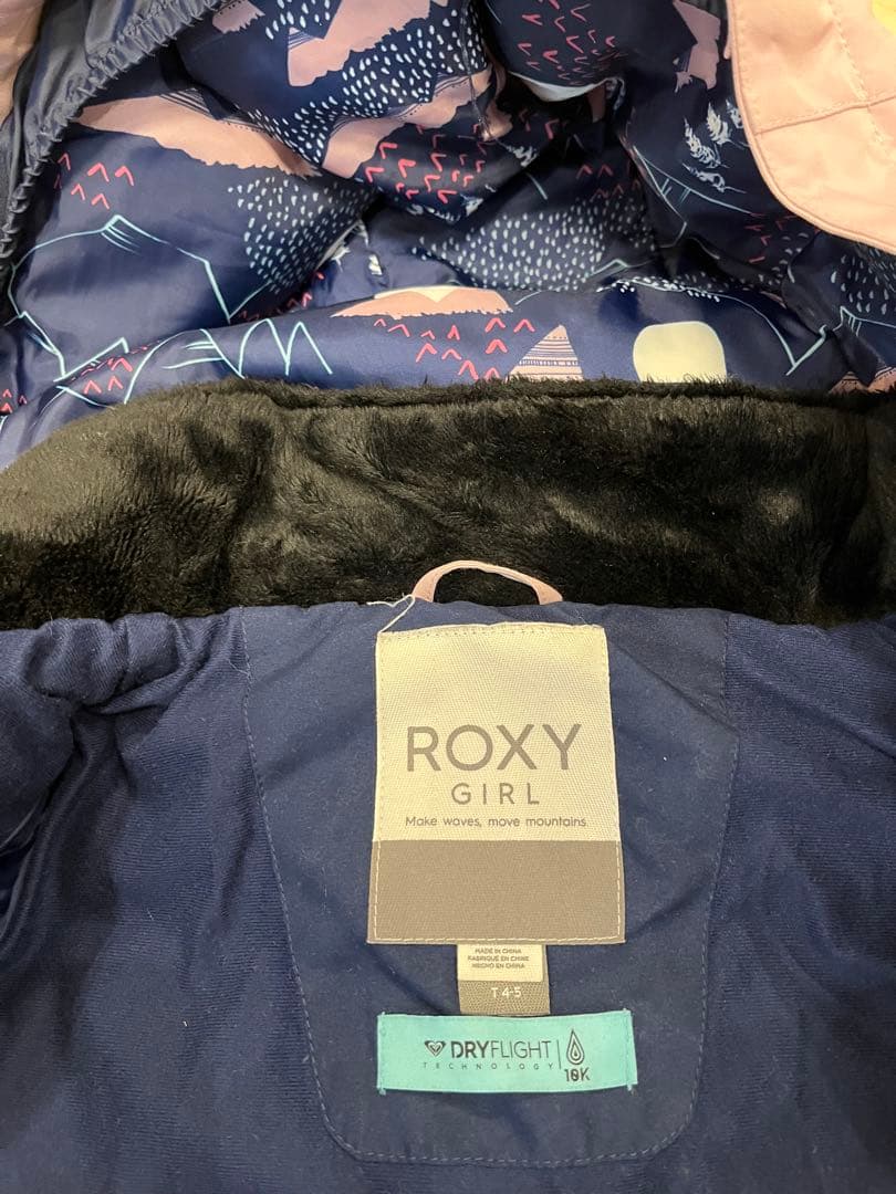 Zoeさん専用　ROXY スノーボードジャケット 4-5T ピンク　ズボンセット