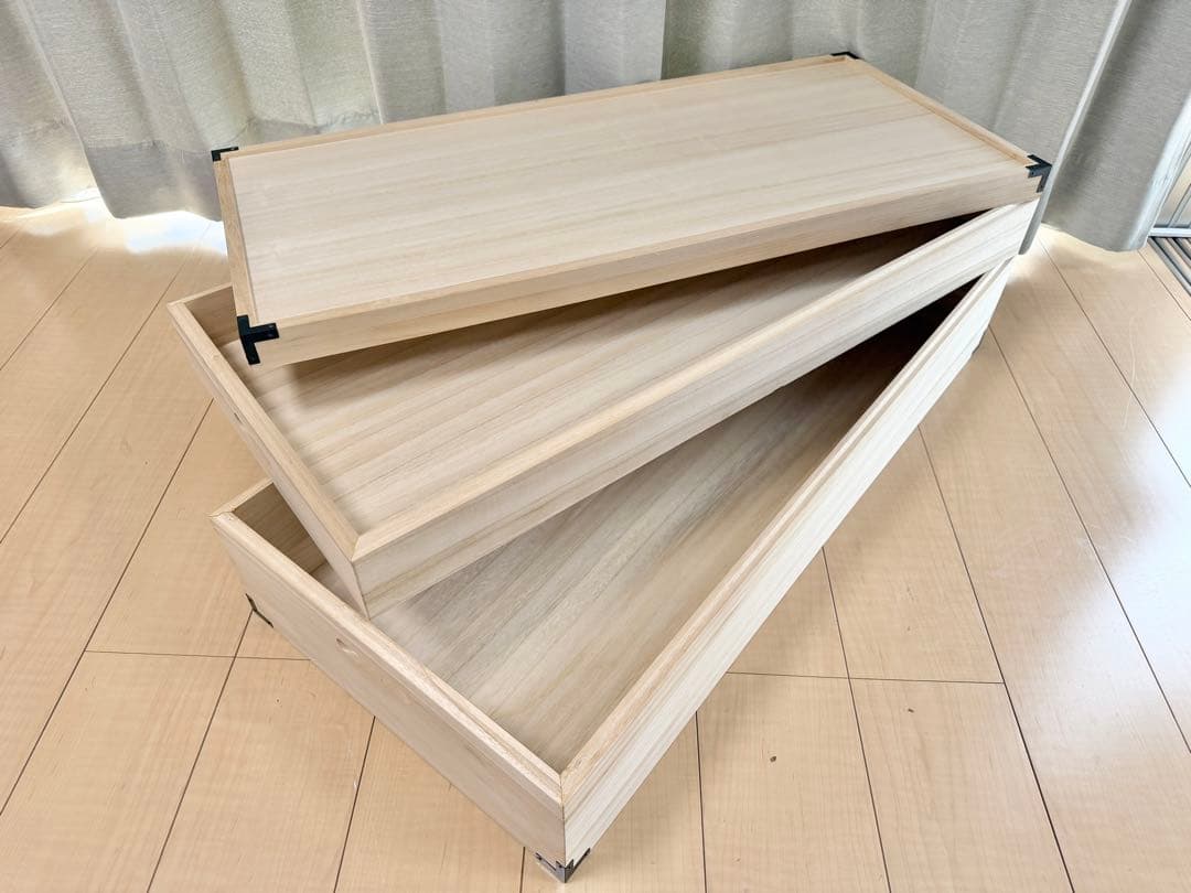 桐 衣装ケース 2段 桐箱 桐ケース ①