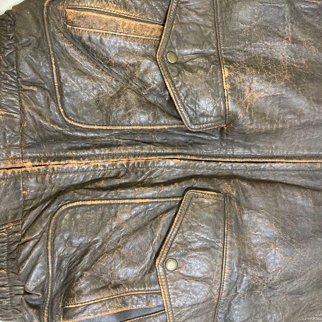 Vintage g-1 type フライトジャケット　本革　レザー　短丈　a-1