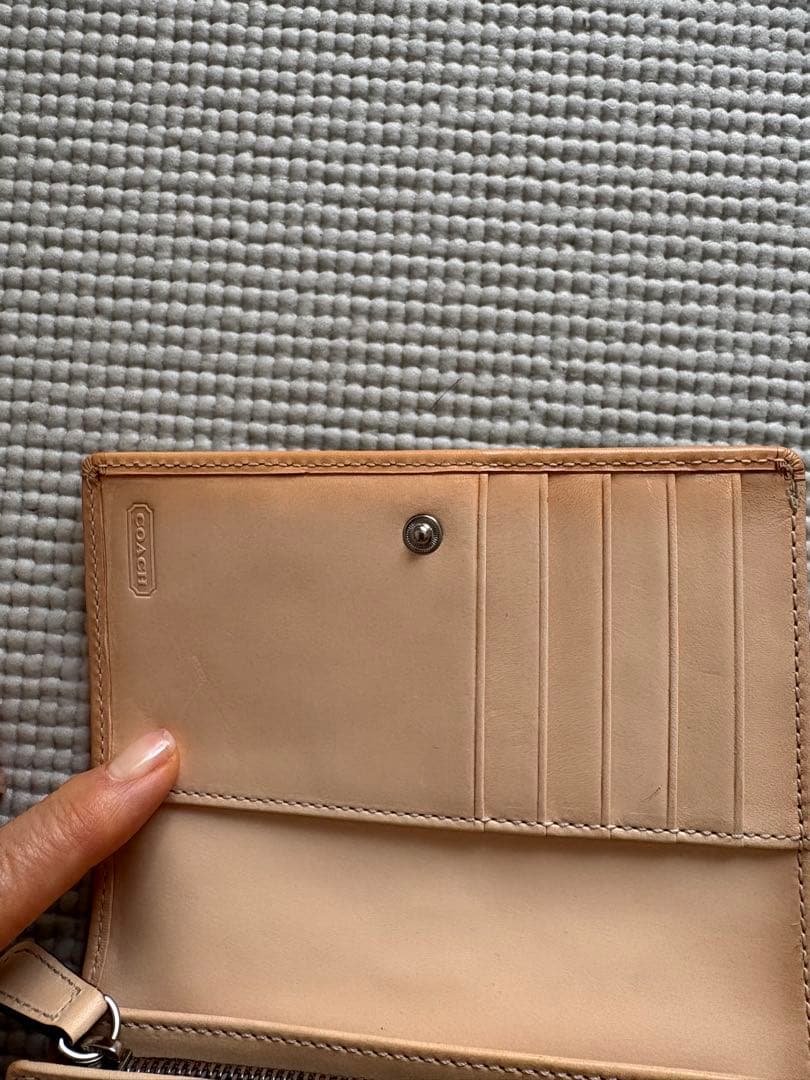COACH 二つ折り財布 モノグラム柄　キャンバス地　未使用