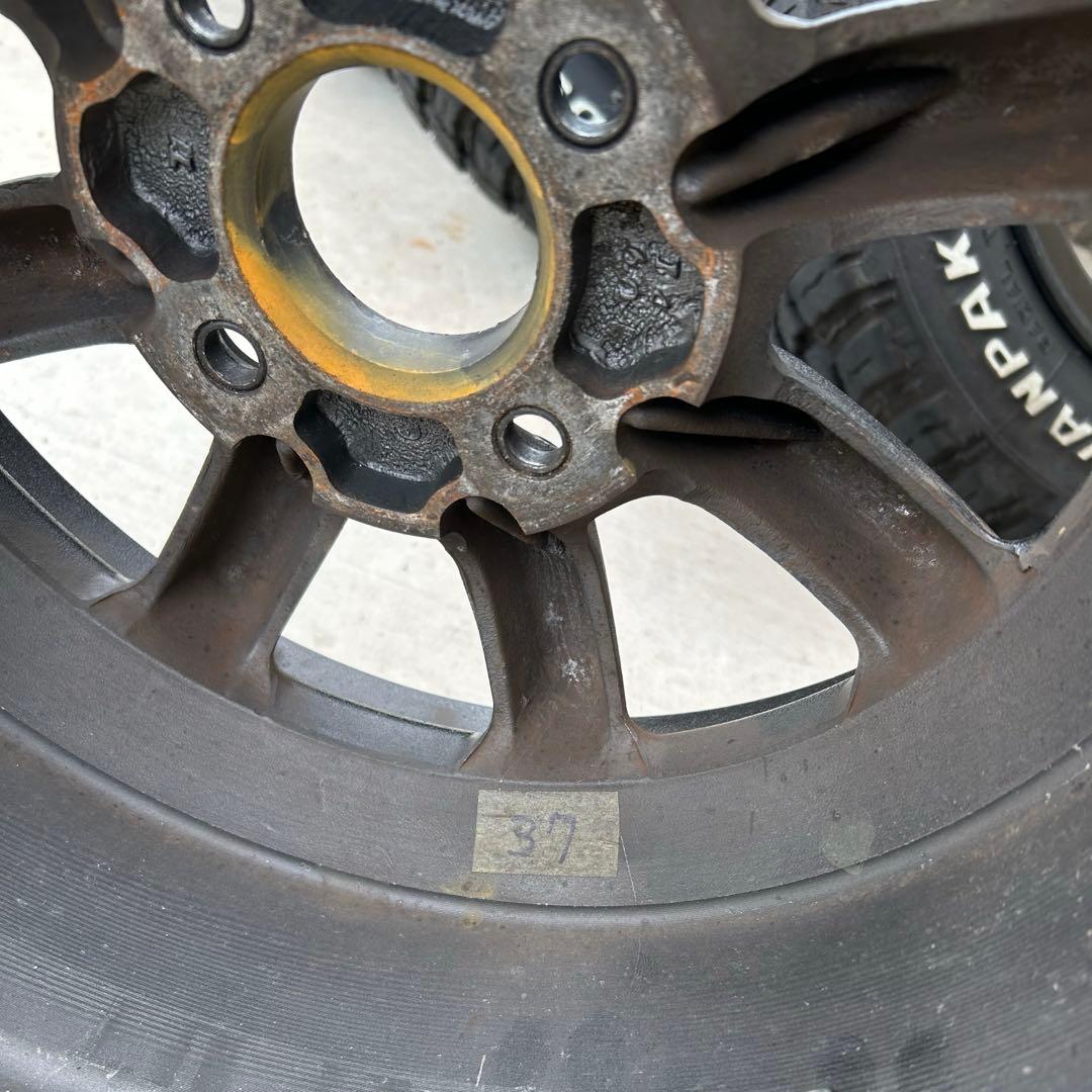G*O様 ワタナベ１４インチホイール６Ｊ PCD100 ◉溝ありマッドタイヤ付き