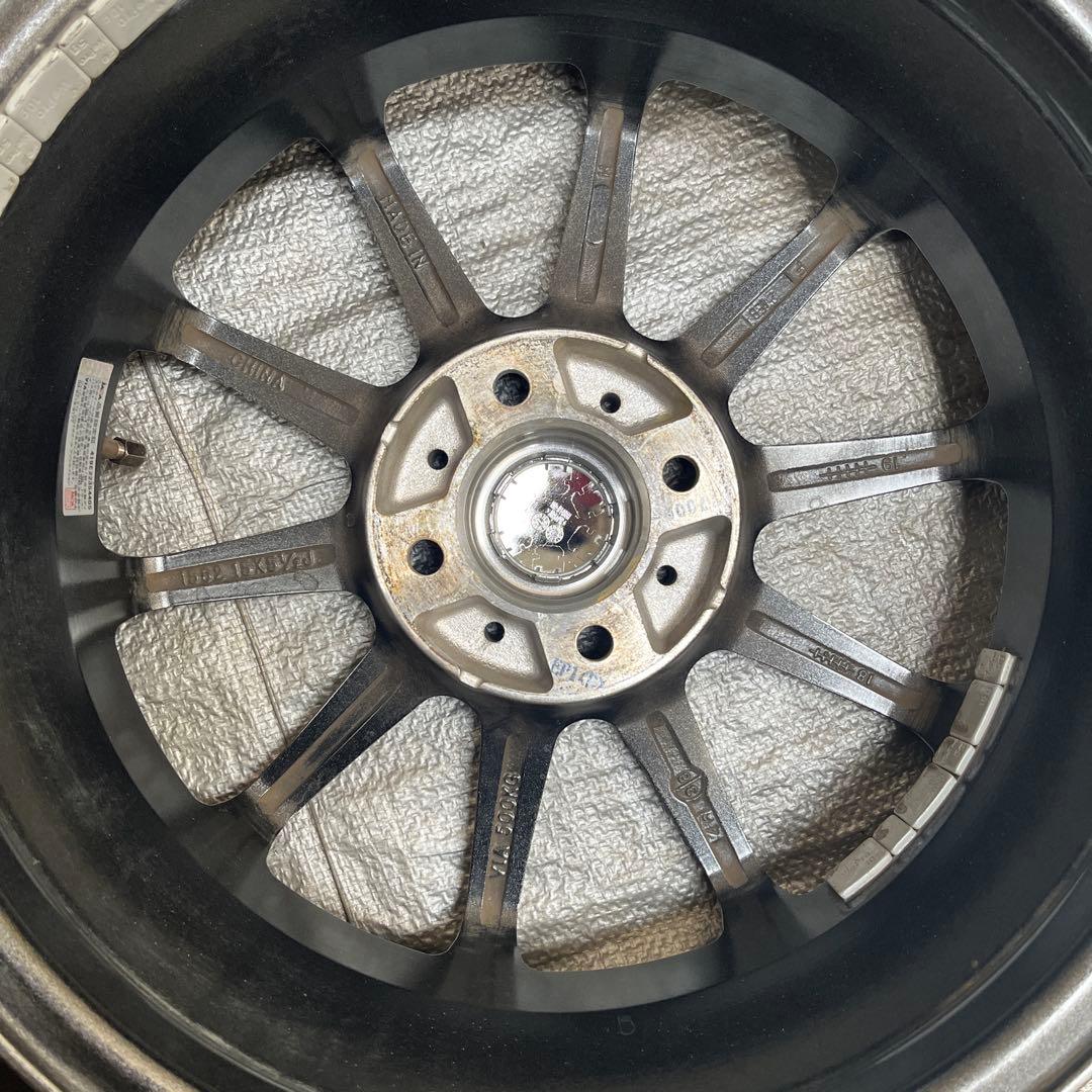 国産車 5.5J15 4/100 +38 アルミホイール 15インチ グレー