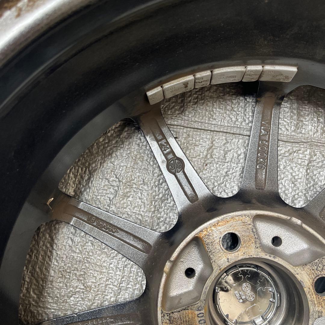 国産車 5.5J15 4/100 +38 アルミホイール 15インチ グレー