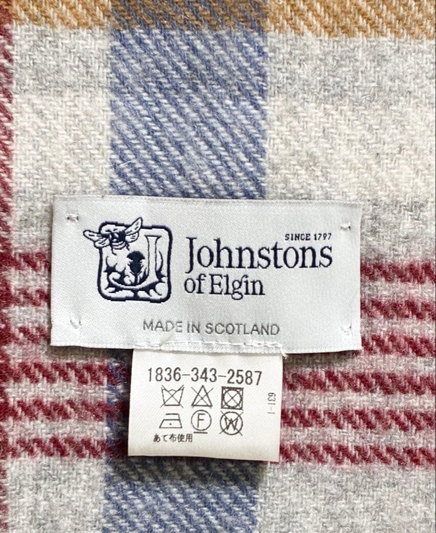 Johnstons ユナイテッドアローズ別注　カシミア混ウール　大判ストール