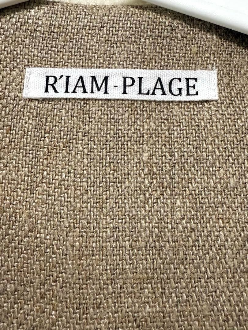 R'IAM Plageリアムプラージュ リネンノーカラージャケット 38