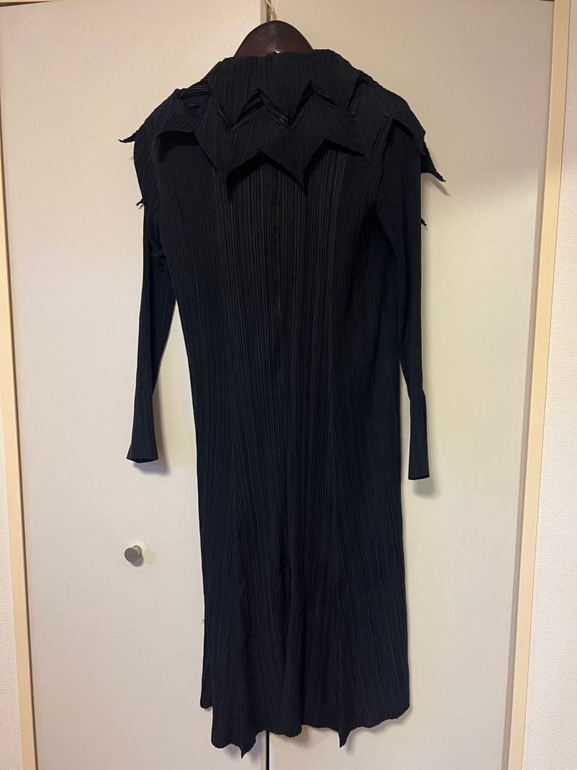 ISSEY MIYAKE FETEプリーツロングカーディガンフリルイッセイミヤケ