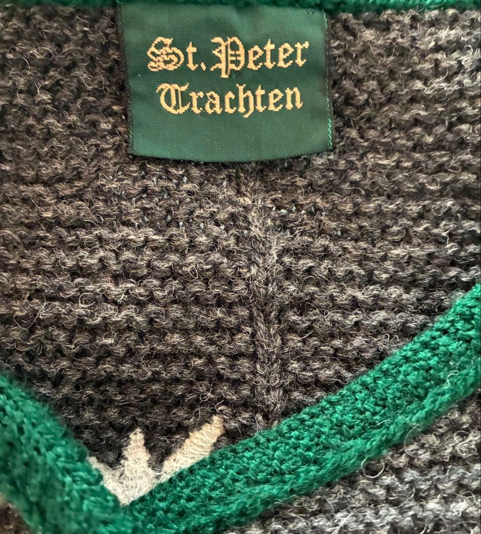 St.Peter Trachten ヴィンテージ チロリアンウール ニットベスト