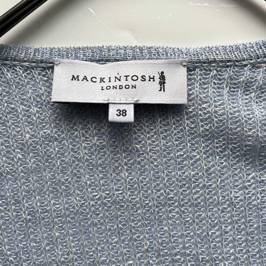 マッキントッシュロンドン 4.4万 ラスター麻ロングカーディガン 洗える　近年