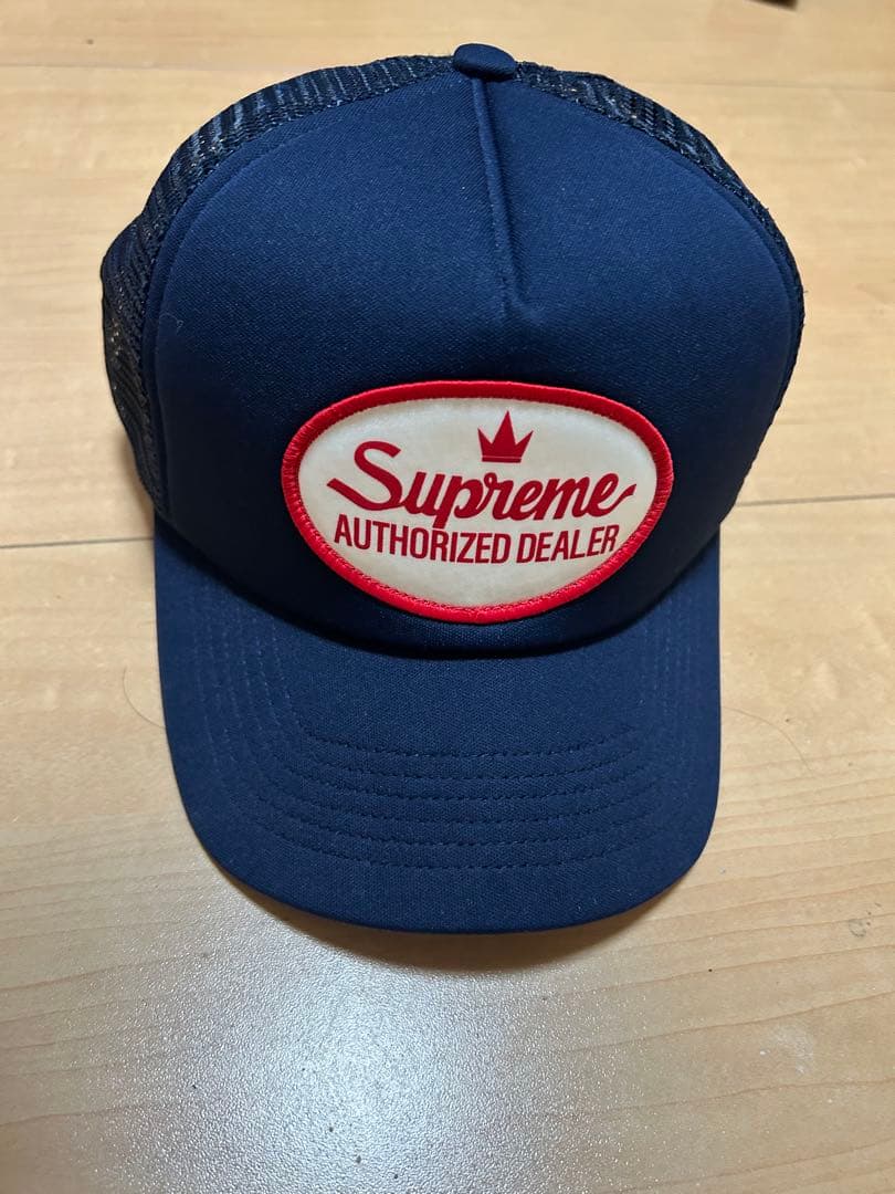 中古Supreme Authorized Dealer Cap ネイビー