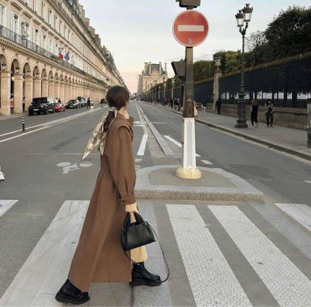 Eaphi エフィ gunpatch waist mark long coat