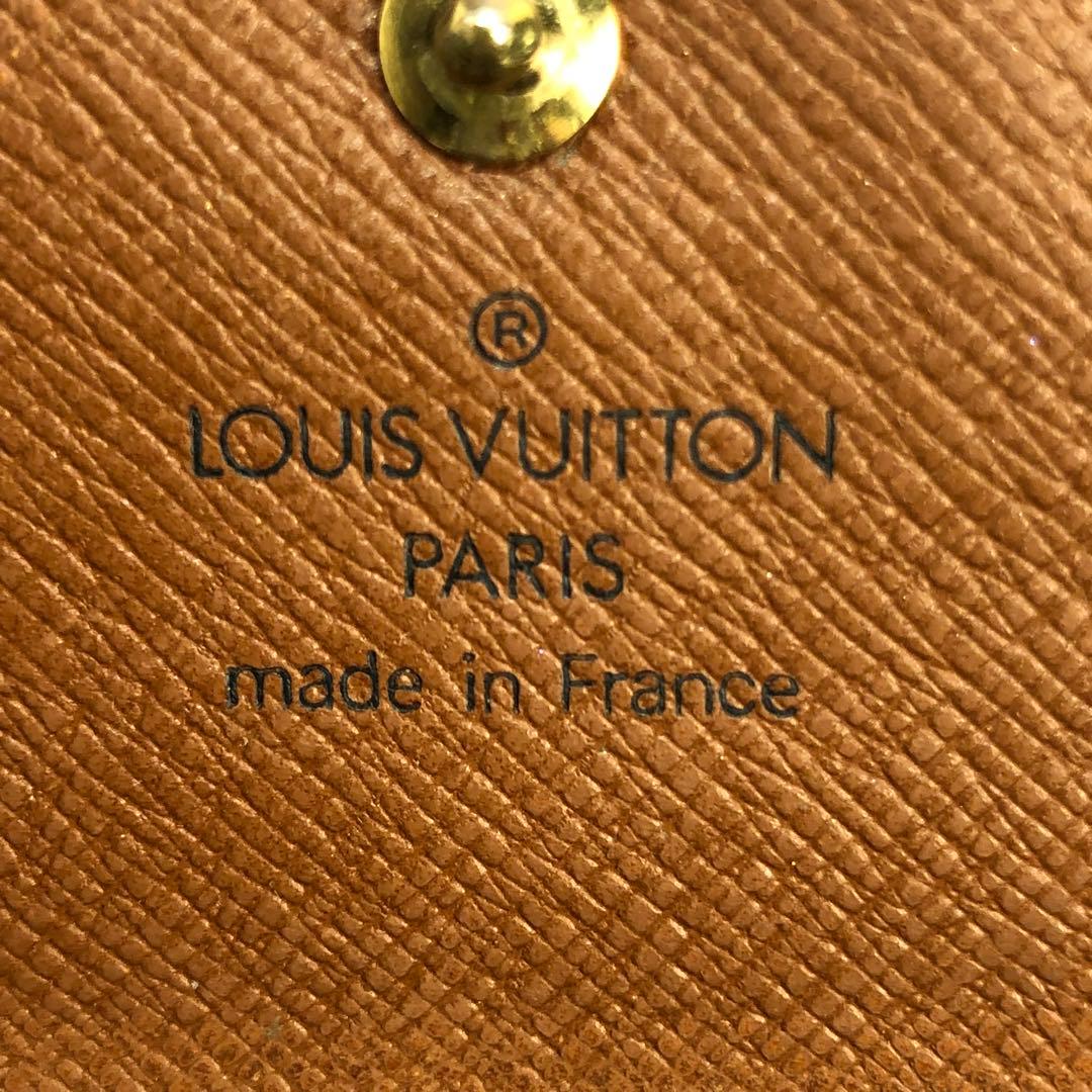ルイヴィトン モノグラム ポルトモネビエカルトクレディ Wホック 三つ折り財布