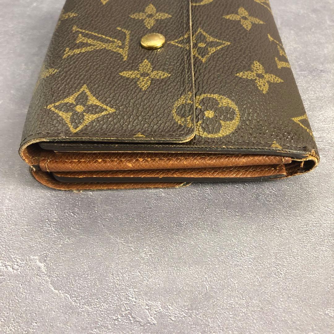 ルイヴィトン モノグラム ポルトモネビエカルトクレディ Wホック 三つ折り財布