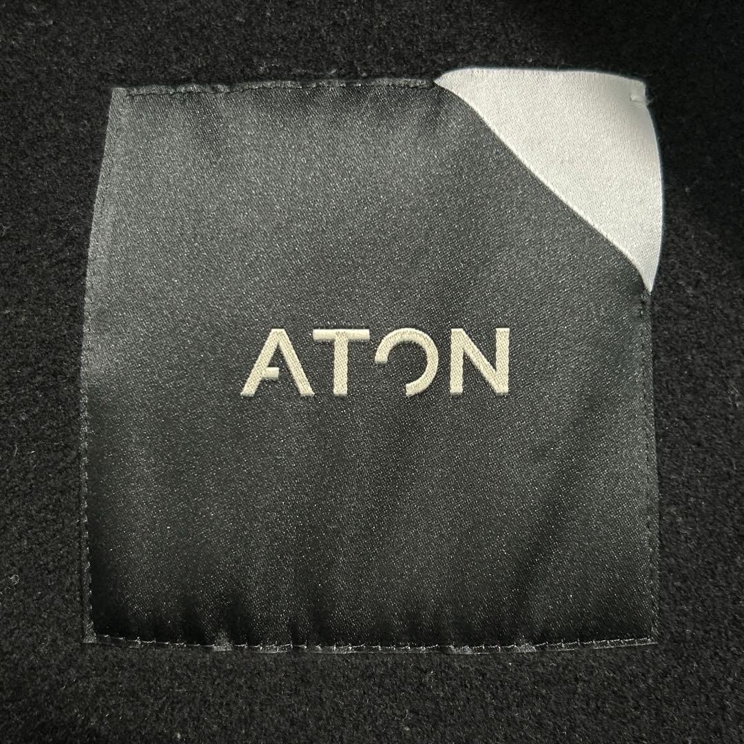 ATON / AIR VENTILE FISHTAIL COAT ブラック 00