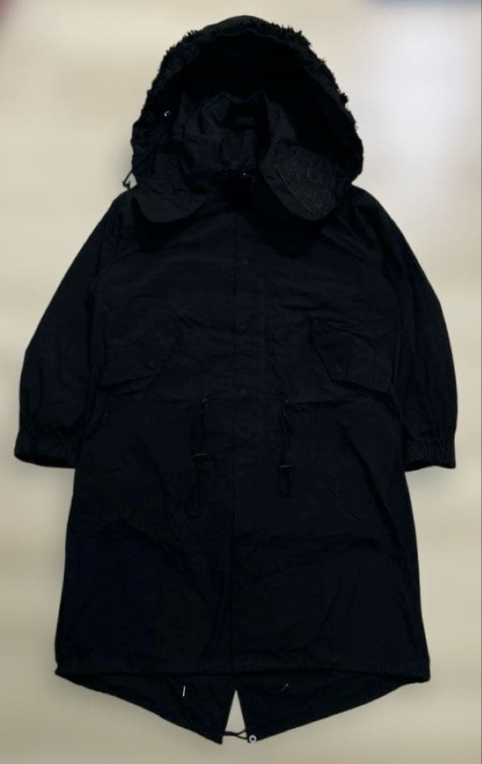 ATON / AIR VENTILE FISHTAIL COAT ブラック 00