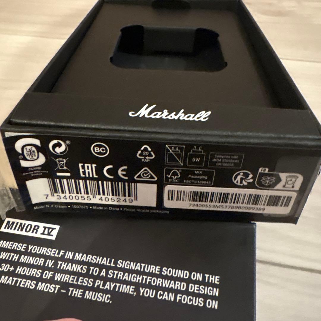 Marshall Minor IVワイヤレスイヤホン