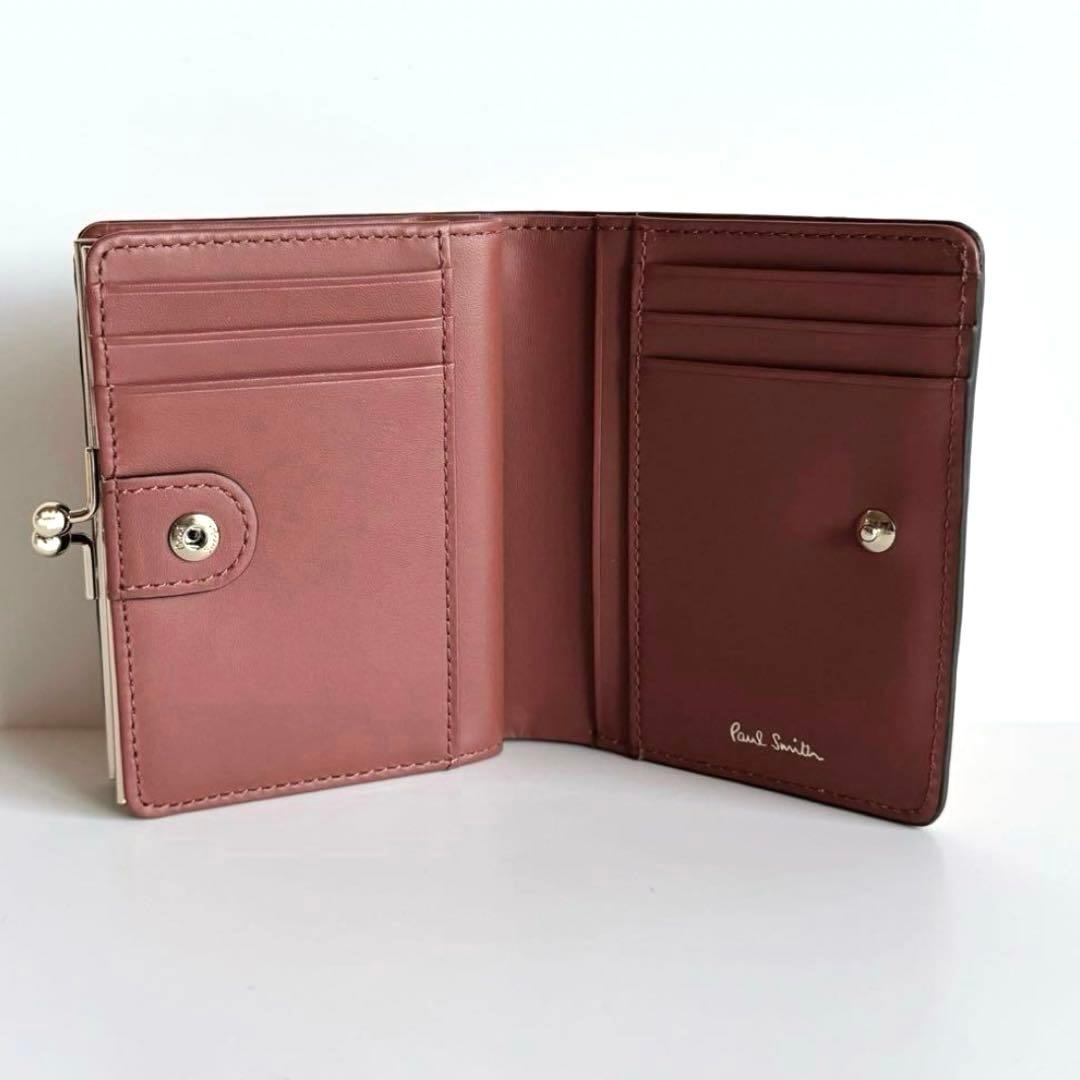 Paul Smith ポールスミス 二つ折り財布 がま口財布 デイジーレザー