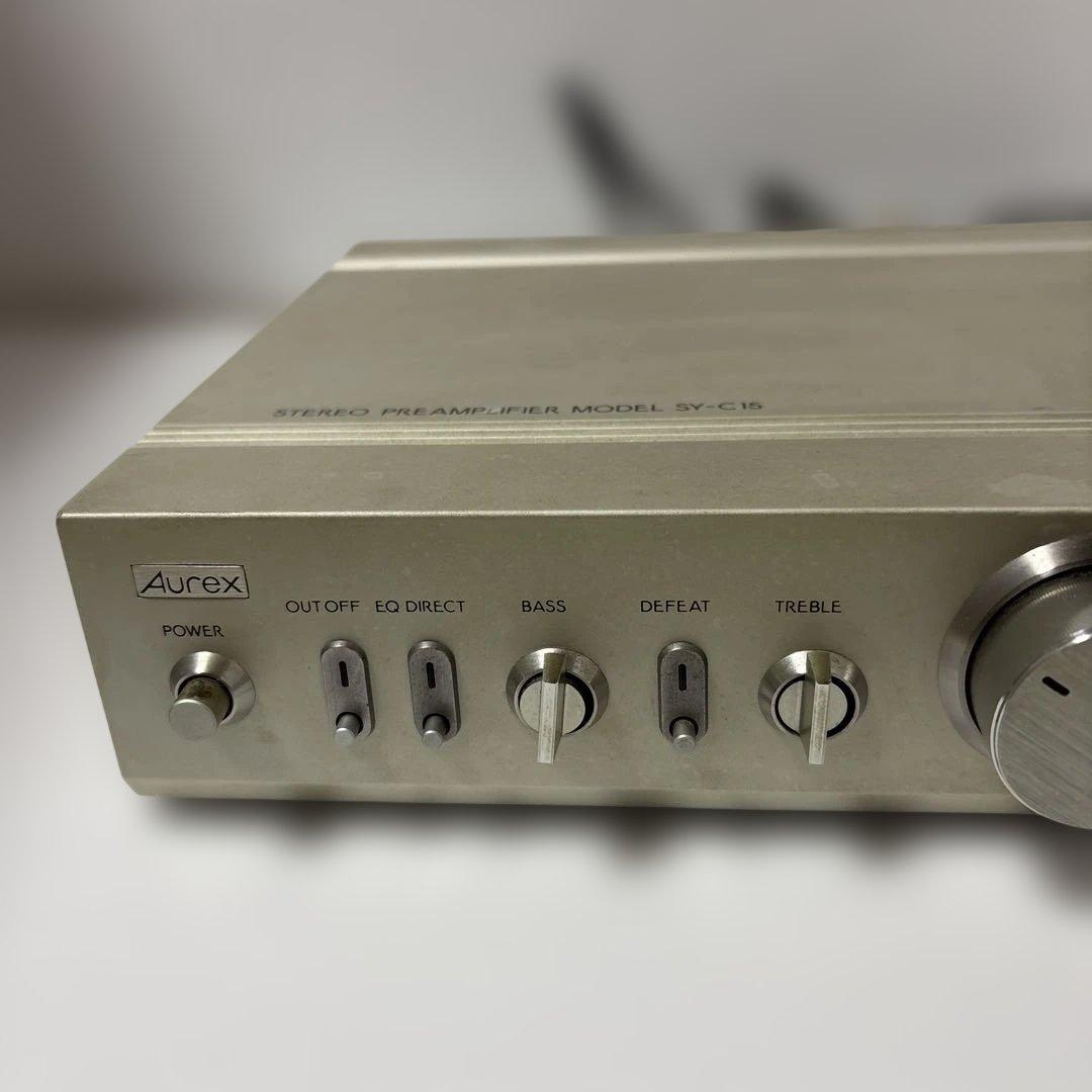 AUREX ステレオプリアンプ　SY-C15 動作品