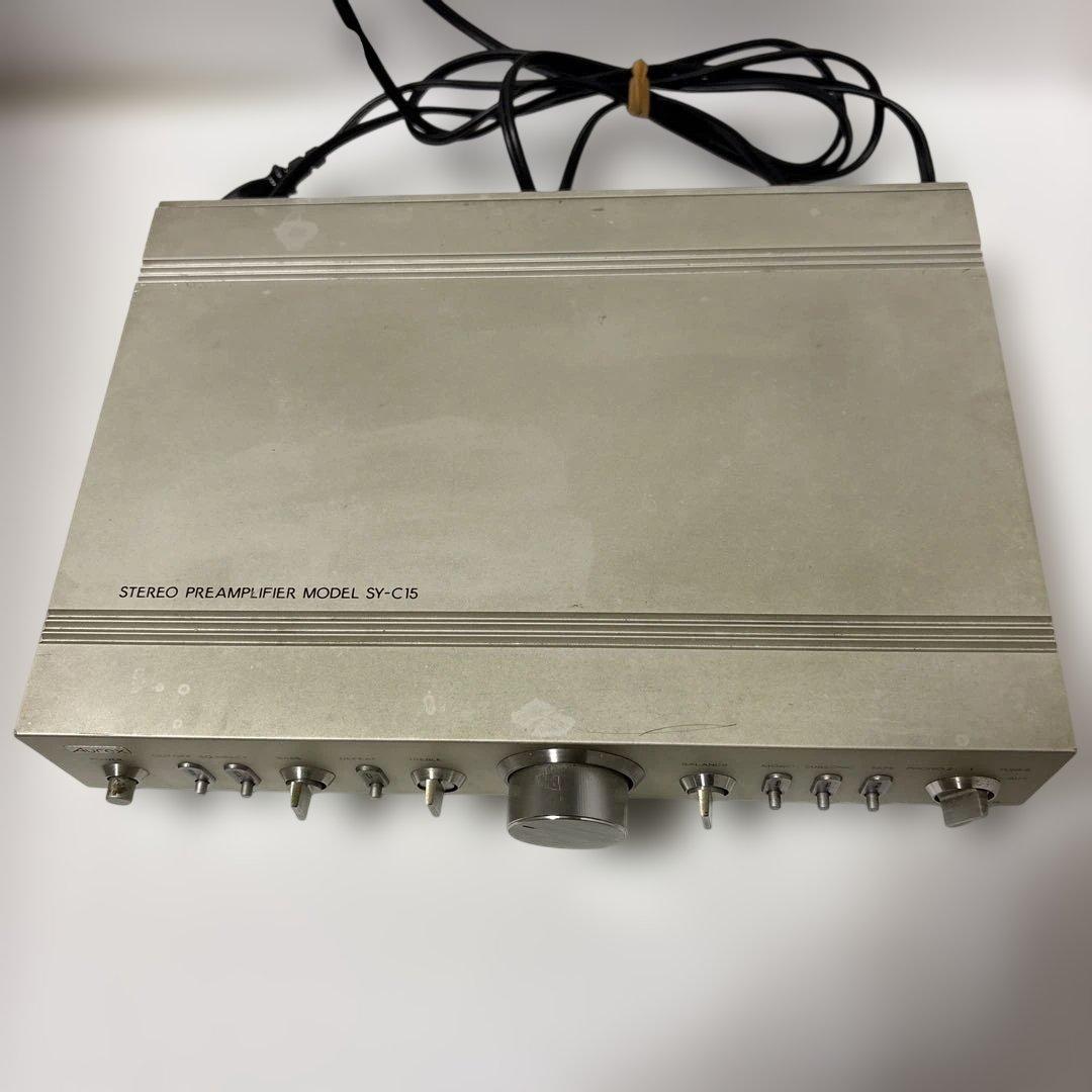 AUREX ステレオプリアンプ　SY-C15 動作品